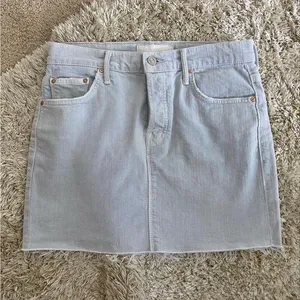 MOTHER Frayed Denim Miniskirt (NEVER WORN) thumbnail 1