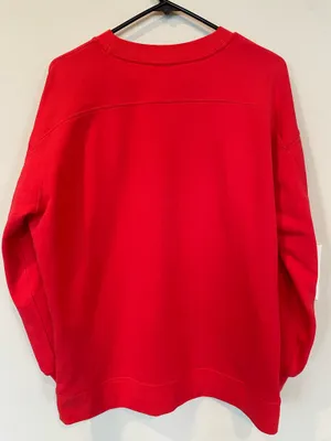 Lululemon Women’s Perfectly Oversized Crew Colour Carnation Red Size 4 thumbnail 2