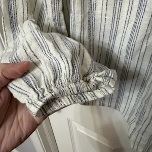 World market striped embroidered‎ boho blouse small/medium thumbnail 4