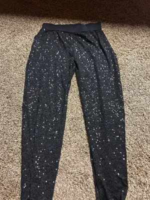 Sequin Costume Pants Black Size M thumbnail 2