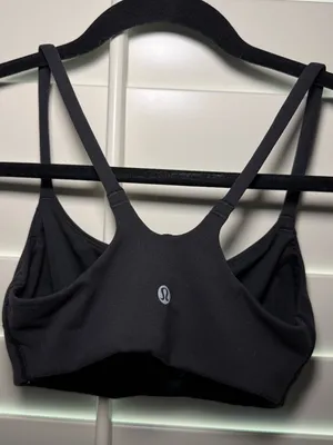 Lululemon Wunder Train Strappy Racer Bra Black Size 4 thumbnail 4