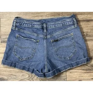 Lee‎ Double Button Denim Shorts Y2K Style Carefree Playful Summer Americana Sz 8 thumbnail 3