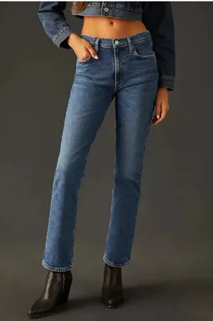 AGOLDE Merrell Mid-Rise Straight Jeans thumbnail 1