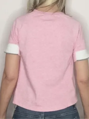 NIKE Pink Short Sleeve Kangaroo Pocket Pullover Women's Size M thumbnail 4
