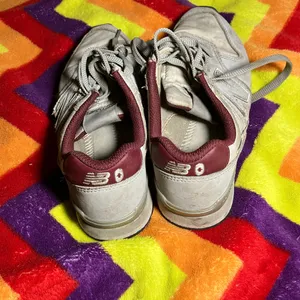 New Balance X Figs Shoes Womens 7 Gray Maroon Nursing Comfort Athlesiure 996 thumbnail 4