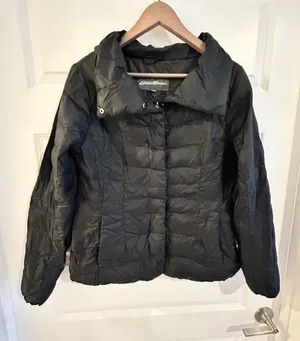 Eddie Bauer Down Puffer Jacket Black Size M thumbnail 1