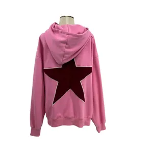 Aelfric Eden‎ Pink Star Graphic Hoodie Sweatshirt Oversized Streetwear Medium thumbnail 9