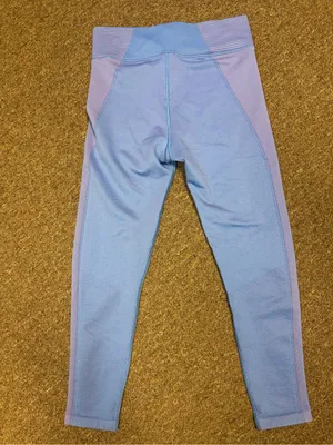 OFFLINE by Aerie Blue Pink Textured 7/8 High Rise Seamless Leggings XL thumbnail 5