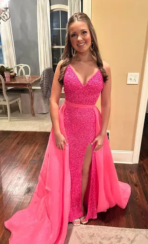 Sherri Hill Pink Prom Dress thumbnail 1