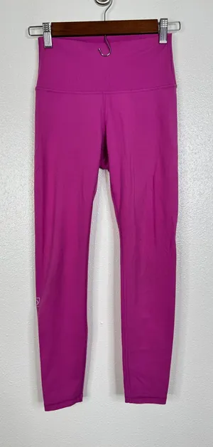 Fleo Magenta Pink High Waisted Athletic Leggings‎ Womens Small Workout Yoga thumbnail 1