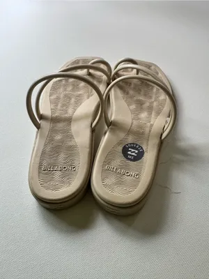 Billabong Women’s Neutral Beige Strappy Slide Sandals thumbnail 2