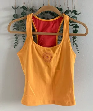 hiva Shakti Orange and Red Racerback Y2K Tank top thumbnail 1
