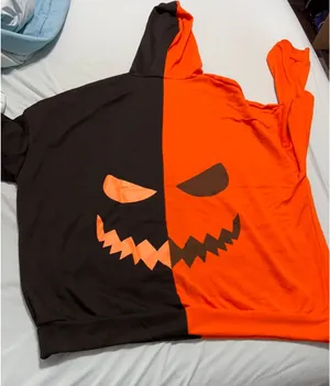Halloween pumpkin split sweater Orange thumbnail 1