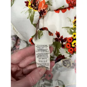 Free people white flower fit and flare dress Size‎ small like new! thumbnail 6