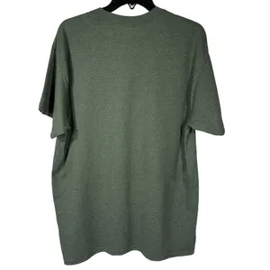 Gildan Tis the Season Pumpkins Fall Vibes Women’s Large Military Green T-Shirt thumbnail 4