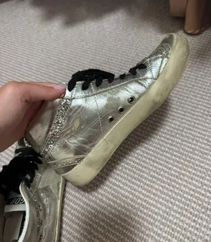 Golden Goose Midstar Grey Silver Sequin thumbnail 1