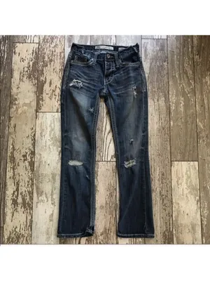 BKE Aiden Straight Distressed Jeans Size 26 Short thumbnail 4