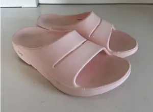 Oofos pink OOahh slide recovery sandals women's size 7 thumbnail 1