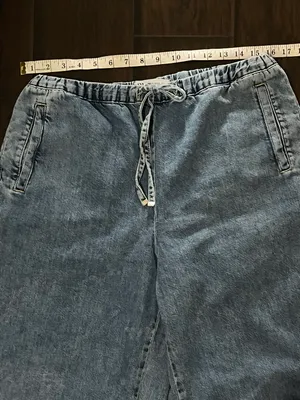 Zara NWOT  blue jeans size XL thumbnail 2