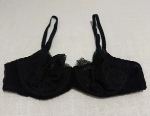 Victoria’s Secret 34C Push-up w/o Padding Lace Bra Black Dream Angels Unlined thumbnail 1