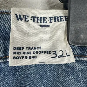 NEW‎ We The Free People Deep Trance Mid Rise Dropped Boyfriend Jeans Size 32Long thumbnail 9