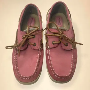 Sperry Top Slider Bluefish 2 Eye Boat Shoes in Washed Red thumbnail 2