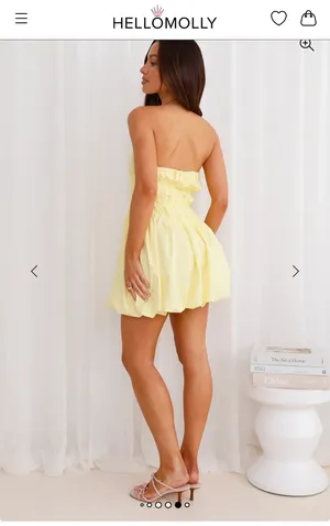 Hello Molly Bubble yellow dress thumbnail 3