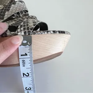 Dknyc Nikki Reptile Leather Platform Wedge‎ Shoes thumbnail 11