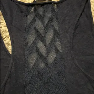 Lucky Brand Navy Racerback Sleeveless Top Size M thumbnail 9