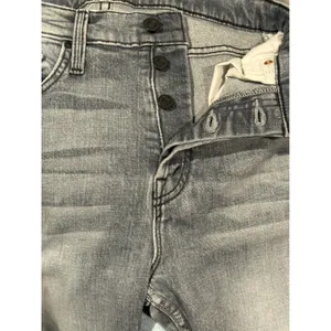 Mother The Tomcat Ankle Fray Jeans Static Grey Straight Leg Button Fly Size 25 thumbnail 10