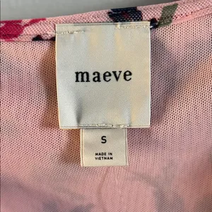 Anthropologie’s Maeve New Tie Front Floral Ruffle Lace V-Neck Pink Women's Top thumbnail 9