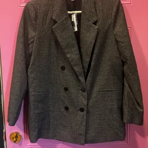 Garage Women's Gray/Black Plaid Blazer‎ thumbnail 1