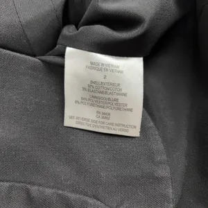 Theory Blazer Womens 2 Black Cotton Stretch Two Button Short Lined Jacket thumbnail 6