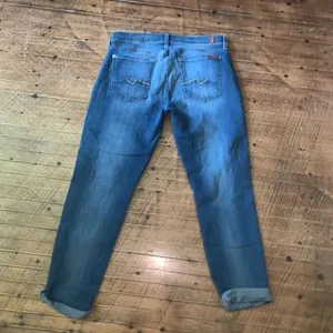 7 for All mankind Josephine 29 distressed multi button relaxed boyfriend jeans thumbnail 5