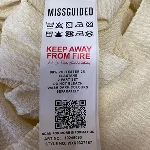 NEW Missguided Cream Crinkle Vest Sleeveless Crop Top Trousers Pajamas Set Sz 8 thumbnail 6