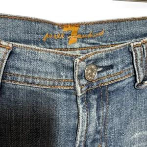 7 for all Mankind Rocker Silhouette Low Rise Medium Wash Jeans Flare Bootcut 28 thumbnail 2