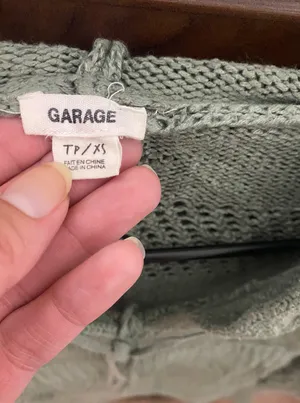 Cropped Sweater Green Size XS thumbnail 3