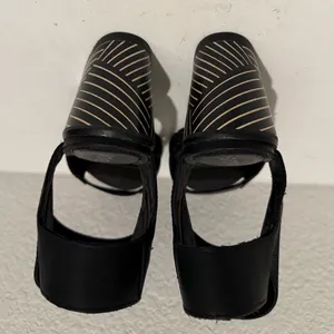 SOREL Nadia Black Leather Strappy Lug Sole Block Heel Sandals Comfort Size 7.5 thumbnail 7