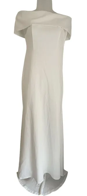 Lulu's Exceptional Romance Off Shoulder Mermaid Maxi Dress Wedding Bridal Small thumbnail 1