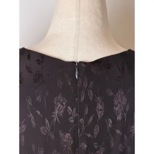 Laura Ashley Vintage 90s Dress Women 8 Brown Floral Jacquard Maxi Cottagecore thumbnail 8