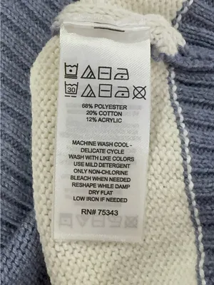 Happy Grey Striped Mock Neck Cotton Cropped Sweater Preppy Coquette thumbnail 6
