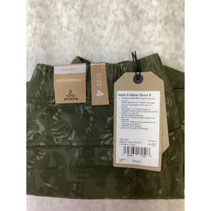 Prana Halle E-Waist Short II Womens 4 Evergreen Camo Hiking Shorts 1971701 NEW thumbnail 5
