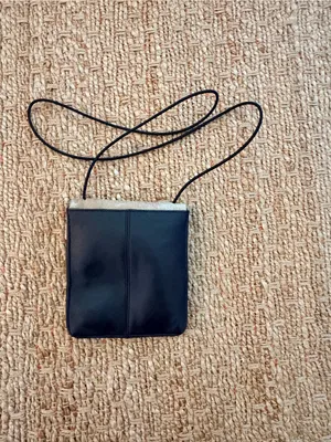 Wilsons Leather Black & Beige Floral Mini Crossbody thumbnail 3