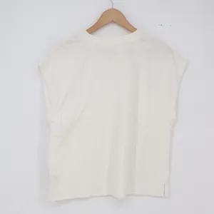Universal Threads T-Shirt Womens XL Muscle Tee Cream Slub Cotton Solid Excellent thumbnail 4