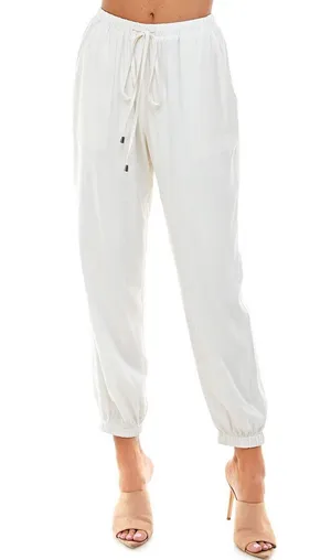 The Clothing Exchange | NWOT | Jogger with string | S | Off White | CP9399 thumbnail 1