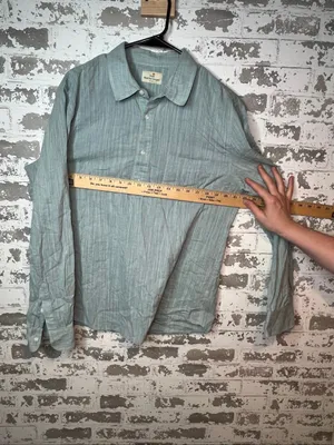 Marine layer | women cotton Marge 1/4 button down top thumbnail 8