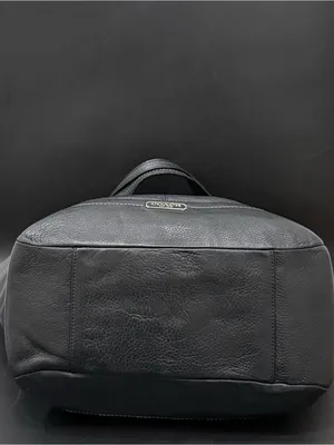 COACH F23662 Park Black Pebbled Leather North/South Tote Bag thumbnail 4