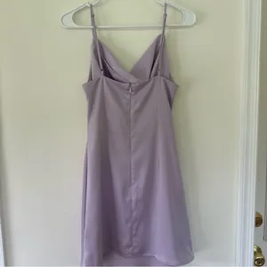 Urban Outfitters Light Before Dark Mallory Cowl Lavender Slip Mini Dress Size M thumbnail 8