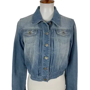 One 5 One Jean Jacket Medium Blue Denim Casual Streetwear Classic Women M thumbnail 2