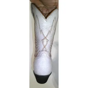 New NWT Womens 7 Ariat Goldie Boot Western Distressed White Leather Short Pretty thumbnail 6